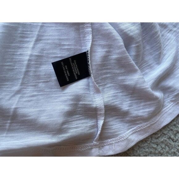 Torrid  White Babydoll Crew Neck Embroidered Eyelet Tie Back Top, 1X - Picture 8 of 8